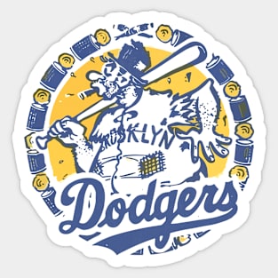 Brooklyn Dodgers -- Vintage Look Baseball Sticker